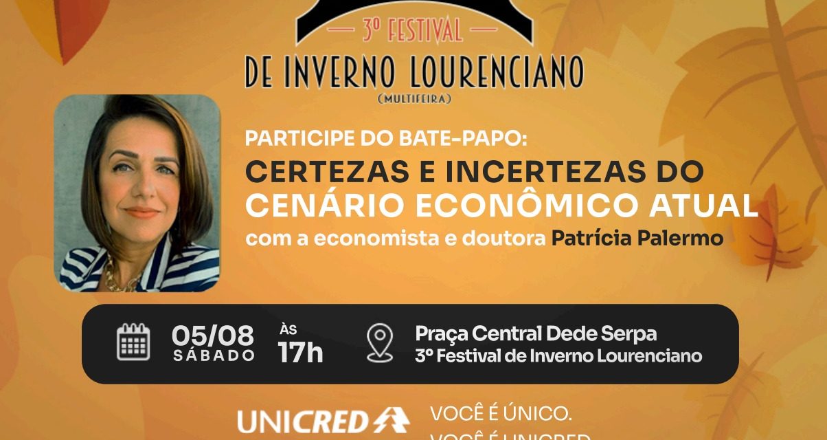 Participe do Bate-papo: Certezas e Incertezas do Cenário Econômico Atual com Patrícia Palermo