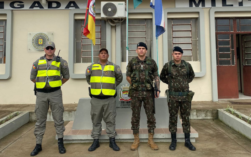 Brigada Militar realiza apoio ao Exército Brasileiro na execução da Operação Controle IV