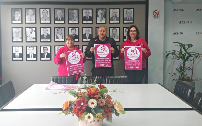 ACI/CDL e Rosas Guerreiras promovem campanha Outubro Rosa no município